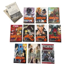 Naruto Manga English Mixed Lot of 10 Books Shonen Jump Masashi Kishimoto + Two picture