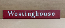 Vintage Cast Aluminum Westinghouse Sign 27