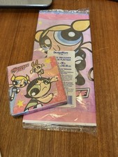 Vintage 1999 Powerpuff Girls Napkins 16ct & Tablecloth Set DesignWare Y2K picture