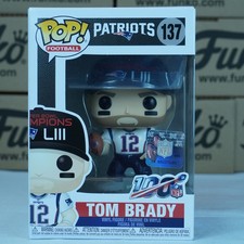Funko Pop NFL Tom Brady #137 Patriot Super Bowl LIII Champions 100th Anniversary picture