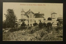 1910 Residence In Second Ward Medford Wisconsin Postcard WI Victorian House picture