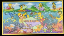 Extremely Rare Salesman’s Sample 1990s The Simpsons UNCUT Puzzle Promo Sheet picture