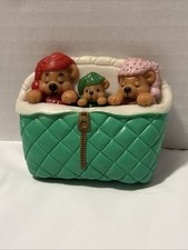 Giftco Vintage 1980s 3 Bears Bed Memo Buddies Refrigerator Magnet Complete Set picture