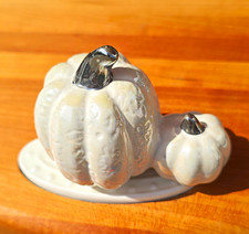 Nora Fleming Pearl Pumpkins P4 Very Collectible. Excellent Condition No Crazing picture