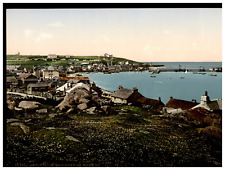 England. Scilly Isles. Hughtown. St. Mary's.  Vintage Photochrome by P.Z, Phot picture