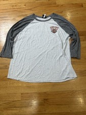 Harley-Davidson Chicago Raglan Baseball Tee Gray 3/4 Sleeve Large picture