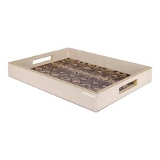 HOMIVA Premium Pink Faux Leatherette Serving tray Large picture