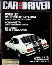 FORD LTD VS.PONTIAC CATALINA - CAR AND DRIVER MAGAZINE, JANUARY 1977 VOLUME 22 picture