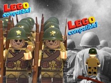 8x Figures USSR RUSSIAN Soviet Union WWII RED Army Soldier Military Minifigures picture