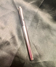 Caran d’Ache Ecridor Retro Fountain Pen Silver Guilloche Medium M Swiss Vintage picture