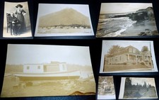 Antique RPPC Real Photo Postcard Lot Alaska Oregon California 1912 1931 picture