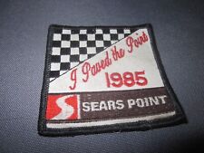 Vintage SEARS POINT I PAVED THE PATCH 1985 RARE racing PATCH picture