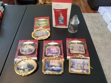 5 Hallmark Keepsake Ornaments Victorian Christmas &Painter Of Light, T. Kincade picture