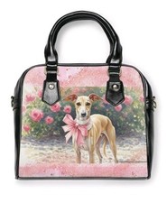 Italian Greyhound Whippet Puppy Dog Ladies Satchel Purse Crossbody  picture