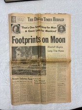 VTG The Dallas Times Herald: July 21, 1969, Footprints on Moon
