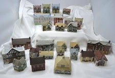 Vintage Wade England Whimsey-on-Why Village Houses Lot 30pc Set 1-4 & Bally Whim picture