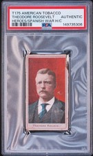 1901 T175 Theodore Roosevelt Heroes of the Spanish War Tobacco Card PSA Auth picture