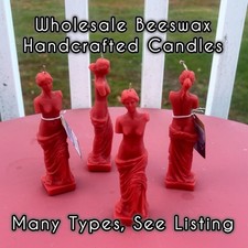 WHOLESALE Bulk  Mix & Match Lot Of 20 Beeswax Pillar Candles For Resale picture
