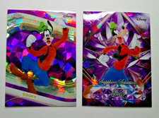 GOOFY 2025 Topps Chrome Disney Purple Refractor #/15 & SAPPHIRE Selections #/15 picture
