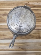 Vintage Griswold #90 Plated Cast Iron Double Skillet Bottom 1021 Large Block... picture