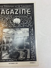 UDC United Daughters of the Confederacy Magazine 9 1988 Jefferson Hotel Richmond picture
