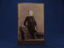 1886 Essery Cabinet Photo St. Paul Minn Young Boy High Tops Papas Watch Chain picture