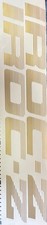 1985-1990 Chevrolet Camaro IROC-Z Door Vinyl Decals Pair Left & Right Gold picture
