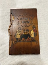 Vintage 1941 Here’s How Mixed Drink Cocktail Wood Cover picture