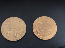 ISRAEL IDF BRONZE 2 MEDALS PARATROOPERS WHO PARACHUTED SINAI 1956 cst picture