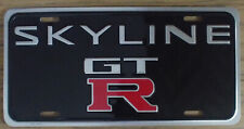 Vintage Skyline GTR GT-R License Plate Embossed Metal New Old Stock #2726 picture