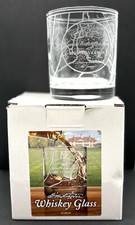 George Washington's Mount Vernon Estate Map Whiskey Rocks Glass in Original Box picture