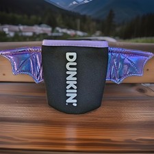 Dunkin' 2026 Limited Edition Bat Koozie, Batty Sleeve, Halloween, Dunkin picture