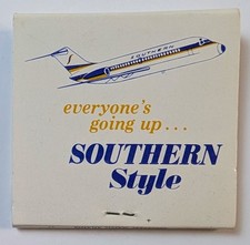 Vintage 1968 Jet Southern Airways Matches Matchbook Airline Aviation Advertising picture