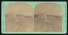 Mount Washington New Hampshire 1870s Snowy Mountain View Stereo Photo picture