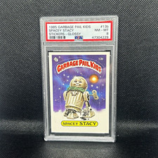 Topps Garbage Pail Kids 1985 Spacey Stacy #13b Glossy Sticker PSA 8 47304229 picture