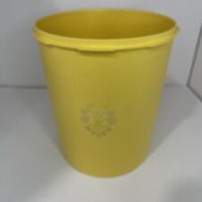 VINTAGE TUPPERWARE #805-5 CANISTER SUNBURST YELLOW (NO LID) MADE IN USA picture