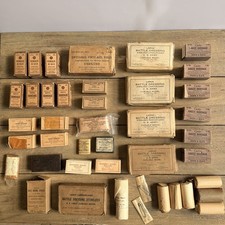 WWII WW2 US Army Battle Dressing Bandages First Aid W/other Vintage Items 1940s picture
