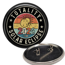 Set of 10 Eclipse 2024 Pinback Pins 1.25