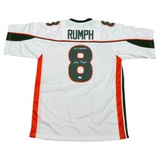 Mike Rumph Autographed Miami (White #8) Custom Stitched Jersey - JSA picture