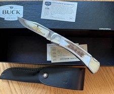 RARE STUNNING BUCK CLUB 101 STAG KNIFE NEVER USED IN BOX ONLY 75 MADE   SMRT2 picture