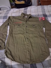 1950s Boyscout Uniform Long Sleeve Top Raeford N.C. PACK 403 picture