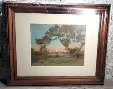 Vintage Hand Tinted Photo Oakland City Hall Lake Merritt CA Putnam Studios Era picture
