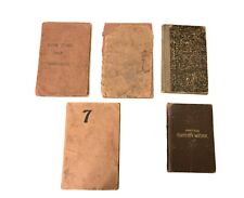 Lot of Antique B&O Railroad Time Logs, Personal Log, and Manual 1904, 1912-1917 picture