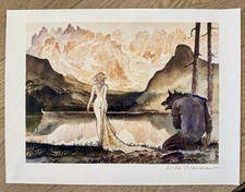 •Milo MANARA Vintage Signed Print: “Dolomites”• -ITALIAN IMPORT- picture
