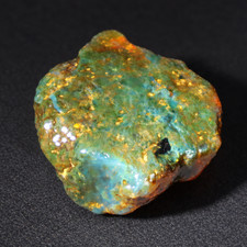 Real green blue rough specimen Dominican amber 42mm picture