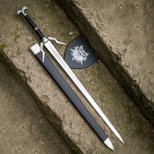Handmade The Witcher 3 White Wolf Sword Geralt of Rivia, Stainless Steel picture
