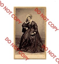 RARE c. 1870 Caroline C Fillmore (PRESIDENT MILLARD WIFE) CDV Antique Photo picture