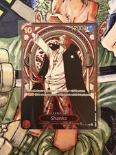 One Piece Card Game Shanks Silver SP Alt Art Emperors Of The New World OP09-004 picture