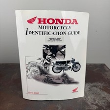 HONDA MOTORCYCLE IDENTIFICATION GUIDE - 1959 to 2000 - Softcover picture