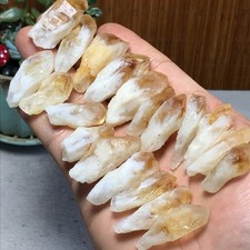 21pcs Natural yellow quartz Crystal gemstone Polish Mineral Specimen 150g A6931 picture